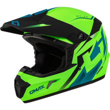 Load image into Gallery viewer, Mx 46 Compound Helmet Matte Hi Vis Green/Blk/Blue Xl