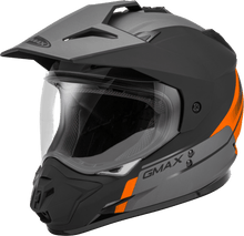 Load image into Gallery viewer, Gm 11 Dual Sport Scud Helmet Matte Black/Orange/Grey Lg