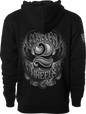 Two Wheels Hoodie Black Lg