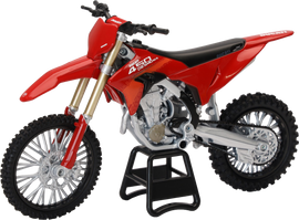 Detailed replica of a Ducati Desmo 450 1:12 scale race bike by NEW-RAY, showcasing intricate racing bike accessories.