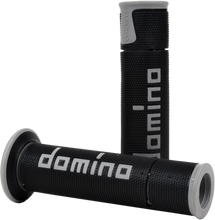 Load image into Gallery viewer, A450 Road Racing Grips Black/Grey Pair