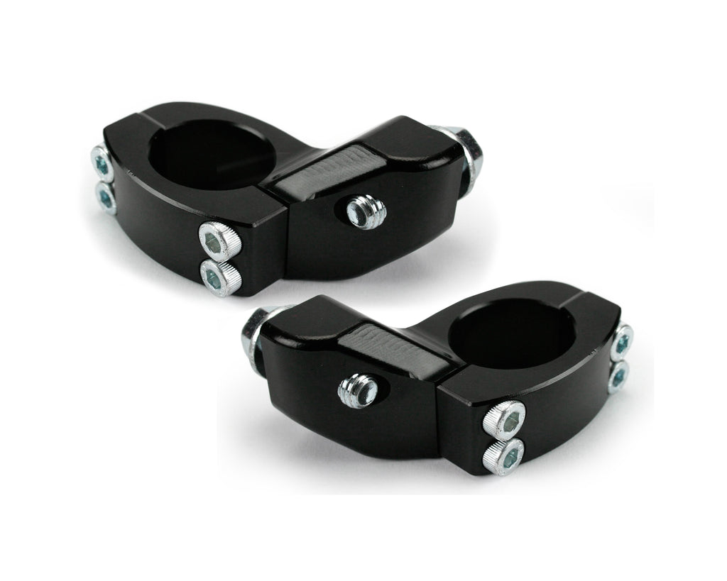 1 1/8" Bar Diameter Crm Mounts Black