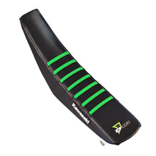 Load image into Gallery viewer, Seat Cover Black W/Green Ribs Kaw