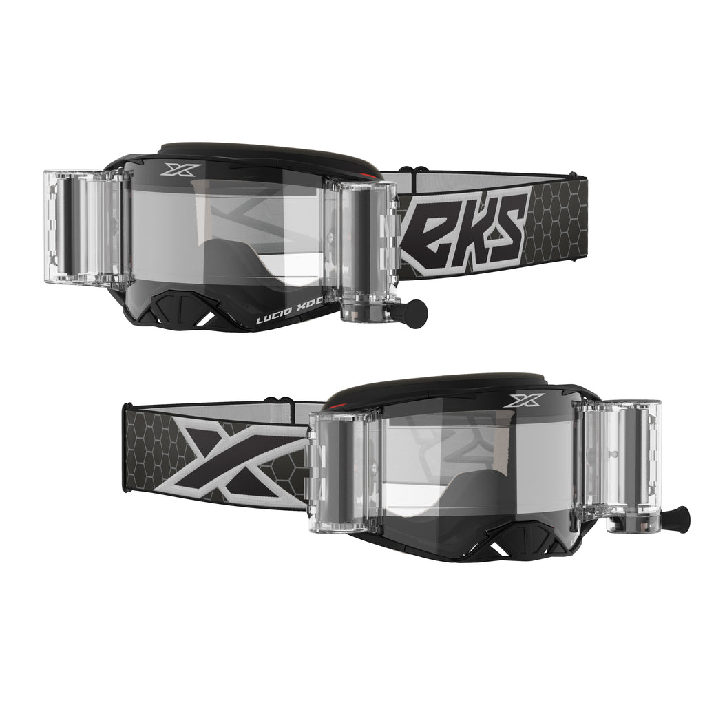 Lucid Goggle Race Pack Black/White Zip Off Clear