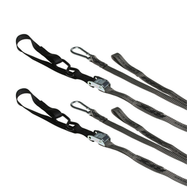 1.0 Tie Downs Soft Loop & Carabiner Black