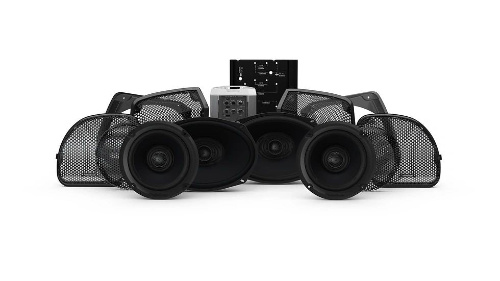 ROCKFORD FOSGATE 400 WATT STAGE 3 AUDIO PACKAGE 14+ HARLEY BAGGERS - The Speed Shop Canada