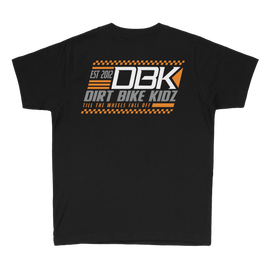 Black We Race youth T-shirt for boys from DBK, featuring a casual fit and sporty design for active wear.