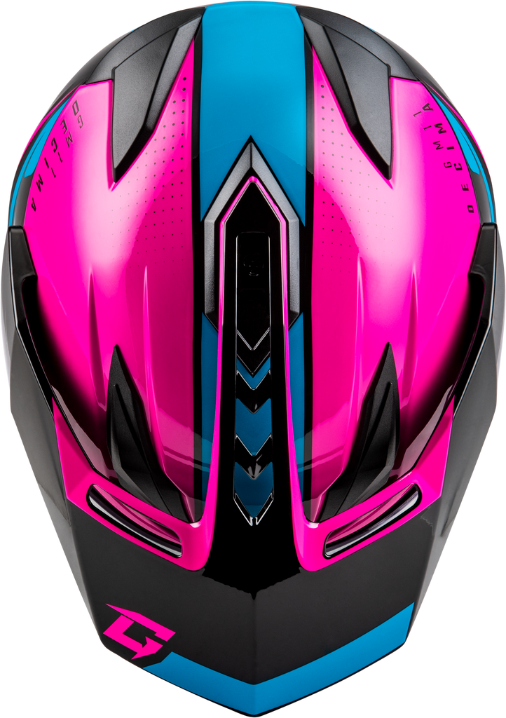Gm 11 Decima Helmet Black/Pink/Blue Md