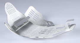 DEVOL skid plate guard for protection, showing a sturdy metal component designed to shield vehicle undercarriage.