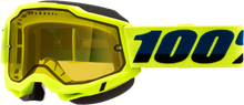 Load image into Gallery viewer, Accuri 2 Snowmobile Goggle Fluo Yellow Yellow Lens