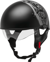 Load image into Gallery viewer, Hh 65 Half Helmet Tormentor Naked Matte Black/Silver Md
