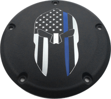 Load image into Gallery viewer, 7   Tc Derby Cover Sparta Blue Line Black