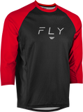 Fly Racing Ripa 3/4 Sleeve Jersey Black/Red Lg 352-8131L