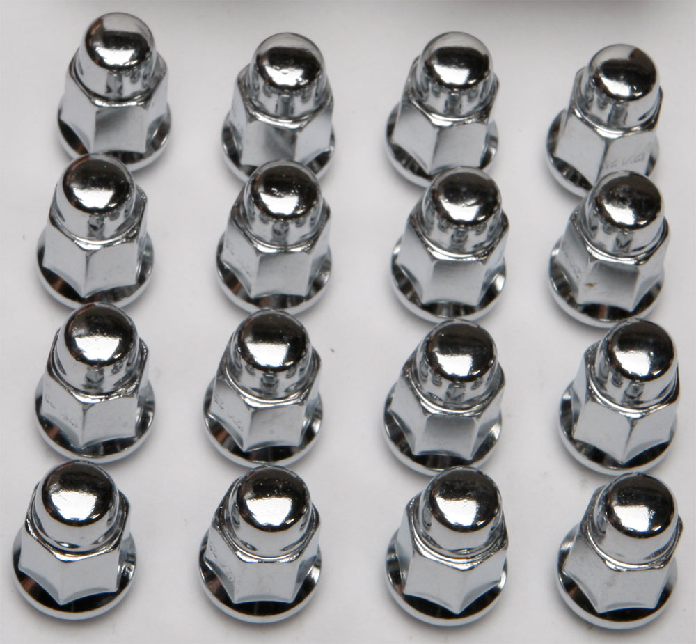 16/Pk 12mmx1.25 Tapered Lug Nuts 17mm Head
