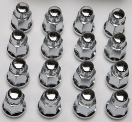 16/Pk 12mmx1.25 Tapered Lug Nuts 17mm Head
