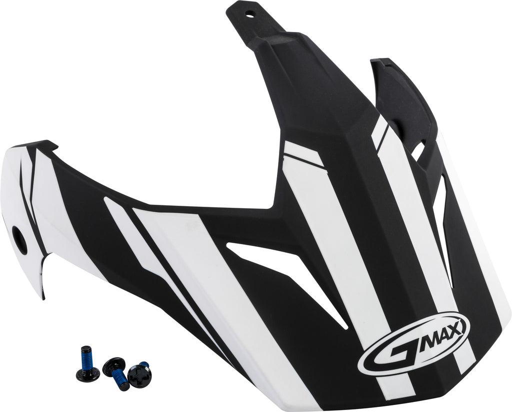 Visor Vertical Black/White W/Screws Gm 11
