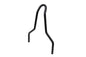 11 inch Round Sissy Bar Top Black