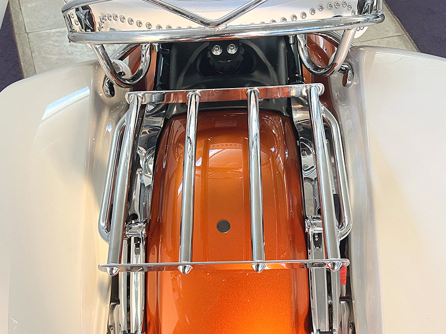Retro 4 Rail Luggage Rack Chrome