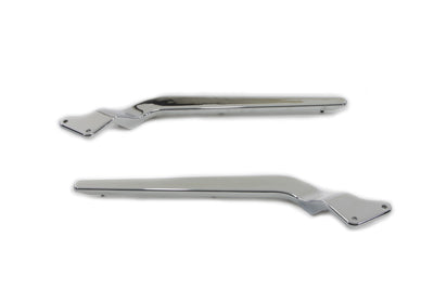 Rear Fender Strut Set Smooth Chrome