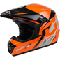 Youth Mx 46y Compound Helmet Orange/Black/Grey Ys