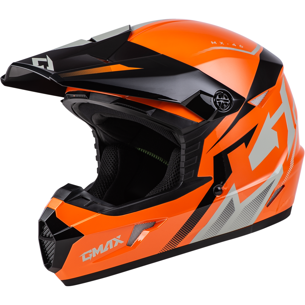Youth Mx 46y Compound Helmet Orange/Black/Grey Ym