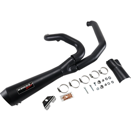 BASSANI 2:1 SHORTY ROAD RAGE EXHAUST HARLEY DAVIDSON BAGGERS 97-08 - The Speed Shop Canada