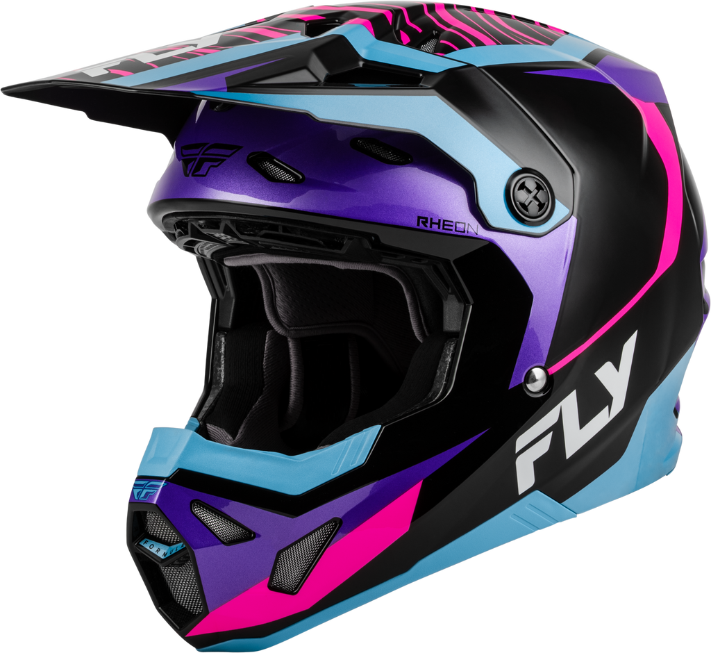 Youth Formula Cp Charge Helmet Black/Purple/Pink/Blue Yl