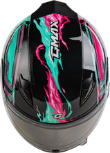 Load image into Gallery viewer, Gm 49y Charge Snow Helmet Black/Pink/Aqua Yl