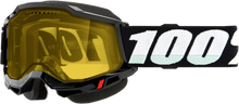 Load image into Gallery viewer, Accuri 2 Snowmobile Goggle Black W/ Yellow Lens