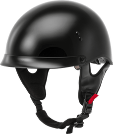 Hh 65 Half Helmet Full Dressed Black Sm