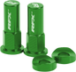 Rim Lock Nuts & Washers 2pcs Green