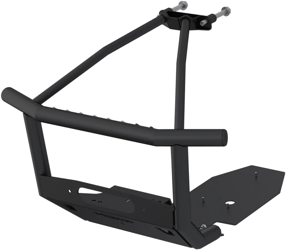 Front Race Bumper Steel Blk Can