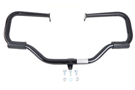 OE Gloss Black Front Engine Bar with Footpeg Pads