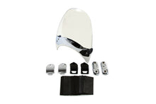 Load image into Gallery viewer, National Cycle flyscreen windshield with light grey tint, designed for sissy bar and motorcycle protection.