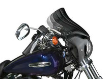 Load image into Gallery viewer, National Cycle Wave Q R Windshield with dark tint installed on motorcycle, featuring a sleek, curved design for improved wind protection.