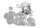 National Cycle Spartan Quick Release Windshield for sissy bar, clear acrylic with quick-release mounting system.