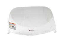 Load image into Gallery viewer, Clear replacement windshield screen for sissy bar, suitable for motorcycles, by National Cycle, shown on a motorcycle.