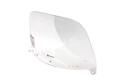 Clear replacement windshield screen for windshield and sissy bar by National Cycle, shown in the image.