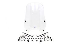 Load image into Gallery viewer, Clear windshield and sissy bar for motorcycle, National Cycle Streetshield model, with transparent windscreen and mounting hardware.