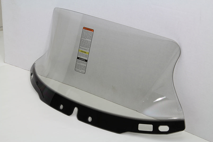 National Cycle V-Stream Light Tint windshield for low wind protection, shown mounted on motorcycle with sissy bar.
