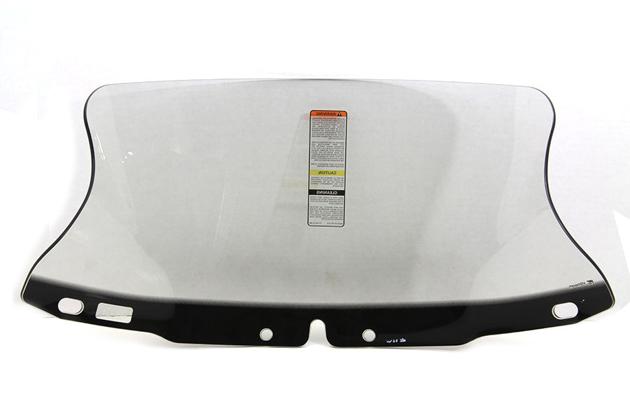 National Cycle V-Stream Light Tint low windshield for motorcycle with sissy bar, featuring a sleek, aerodynamic design.