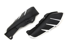 Load image into Gallery viewer, Black Windshield Deflector Set with Chrome Trim