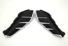 Load image into Gallery viewer, Black Windshield Deflector Set with Chrome Trim