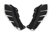 Load image into Gallery viewer, Black Windshield Deflector Set with Chrome Trim