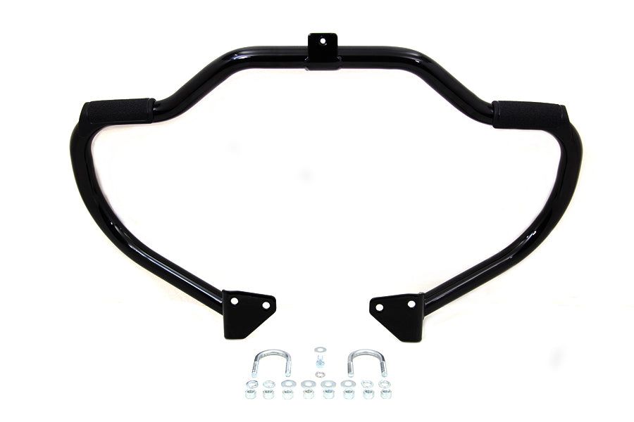 Black Front Engine Bar with Footpeg Pads