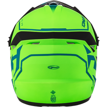 Load image into Gallery viewer, Mx 46 Compound Helmet Matte Hi Vis Green/Blk/Blue 2x