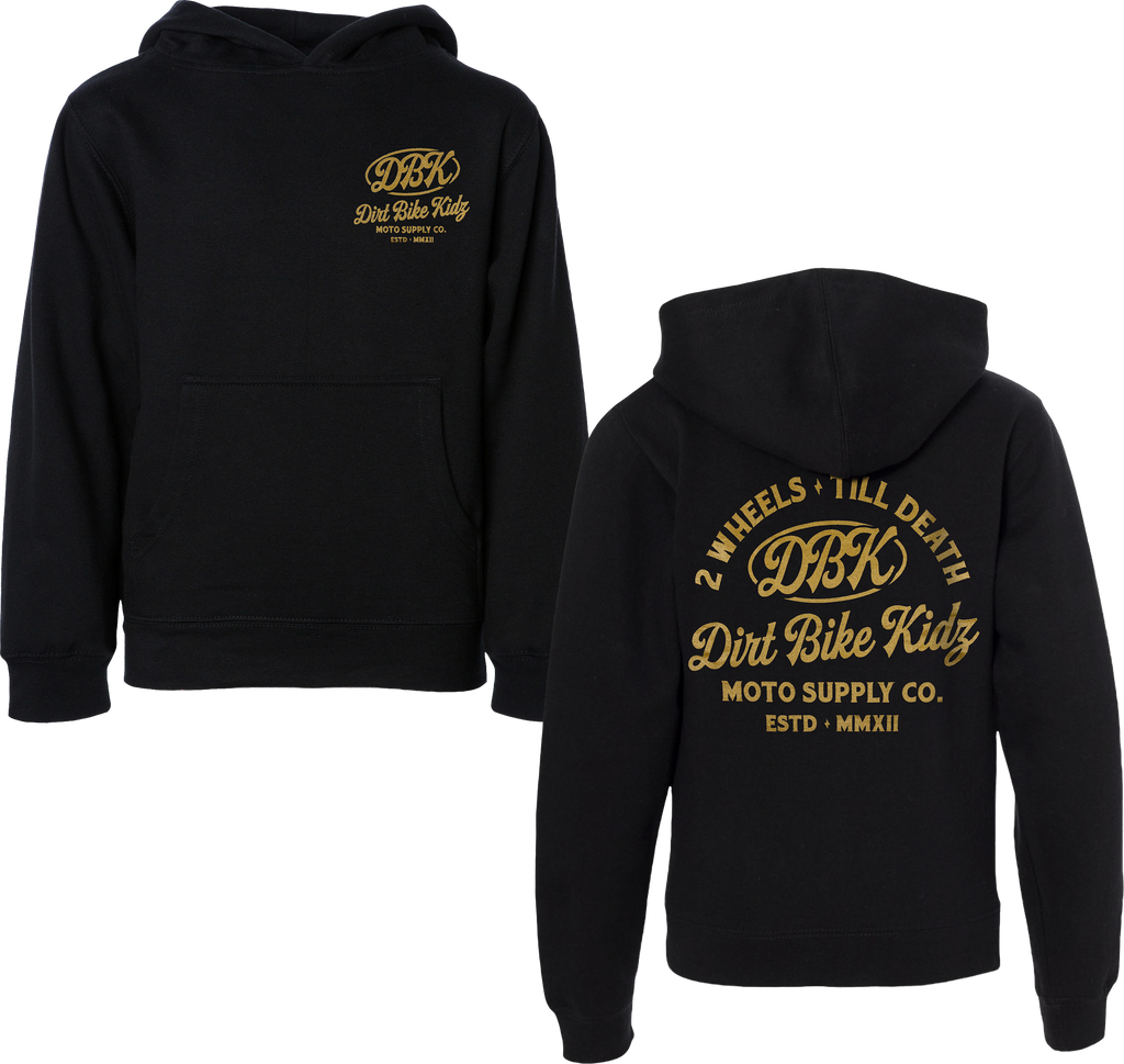 Gold Nugget Youth Hoodie Black Ym