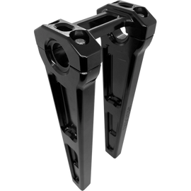 SLYFOX BILLET RISERS BLACK HARLEY DAVIDSON MODELS - The Speed Shop Canada