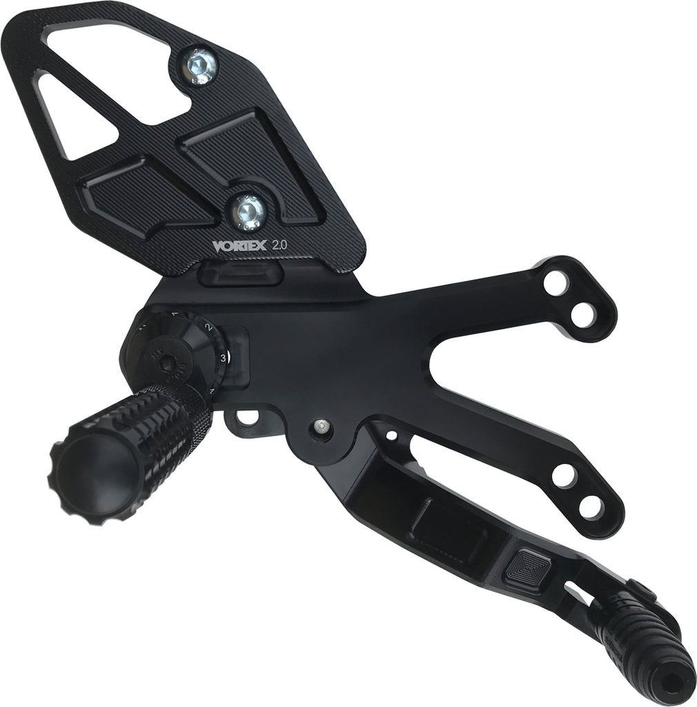 Rear Set Complete Blk Yam