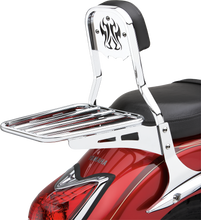 Load image into Gallery viewer, Backrest Insert Tribal Chrome Fits Std
